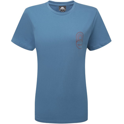 Mountain Equipment Dames Alpenglow T-shirt (Maat L, Blauw)
