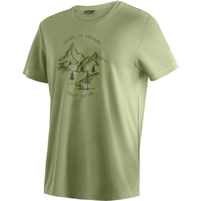 Maier sports Heren Dieter Print T-shirt