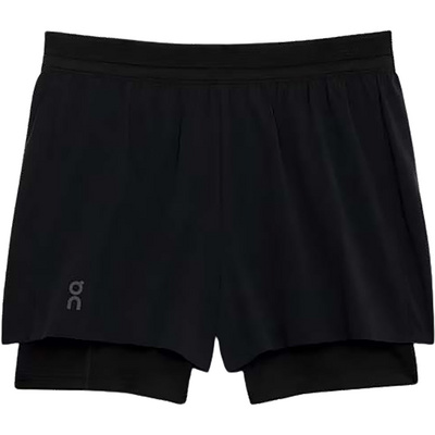 On Dames 3" Performance 2/1 Korte broek (Maat L, Zwart)