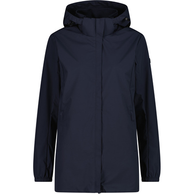CMP Dames Zip Hoodie Parka (Maat M, Blauw)