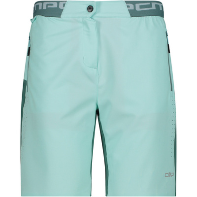 CMP Dames Fietsbroek (Maat XXL, Turquoise)