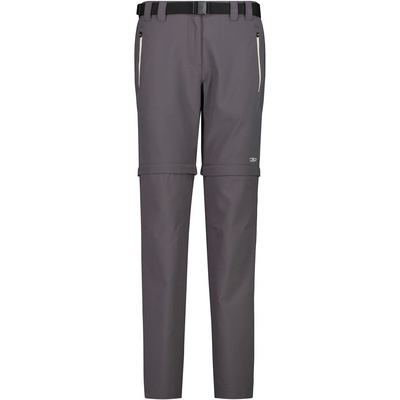 CMP Dames Zip Off Broek (Maat XXL, Grijs)