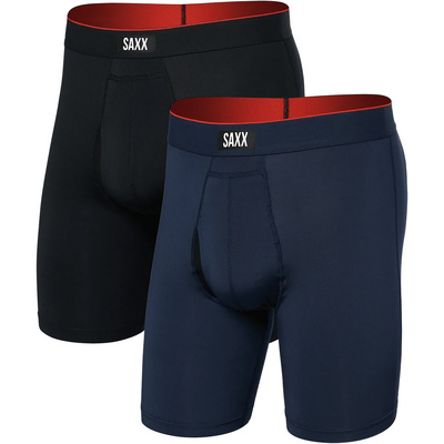 Saxx Underwear Homme Boxer Multi-Sport Mesh 2er Pack (taille S, Bleu)