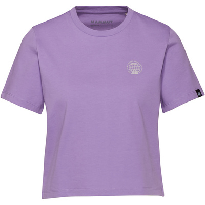 Mammut Dames Massone Emblems Cropped T-shirt (Maat XS, Paars)