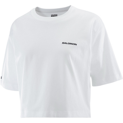 Salomon Dames Logo T-shirt (Maat L, Wit)