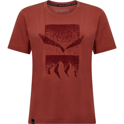 Salewa Dames Eagle 3Cime T-shirt (Maat XXS, Rood)
