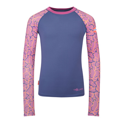 Trollkids Kinderen Haukland Swim Shirt (Maat 152, Paars)