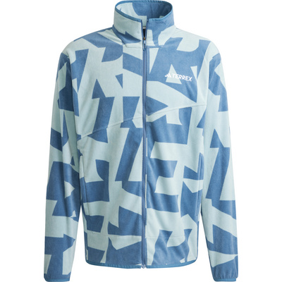 adidas Terrex Heren Multi AOP Fleece Jas (Maat L, Meerkleurig)