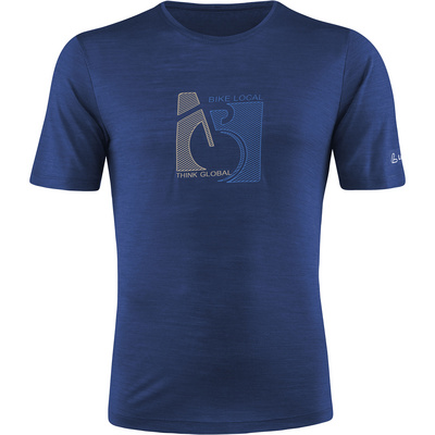 L&ouml;ffler Heren Print Bike T-shirt