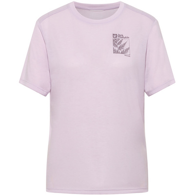 Jack Wolfskin Dames Vonnan Graphic T-shirt (Maat XS, Paars)