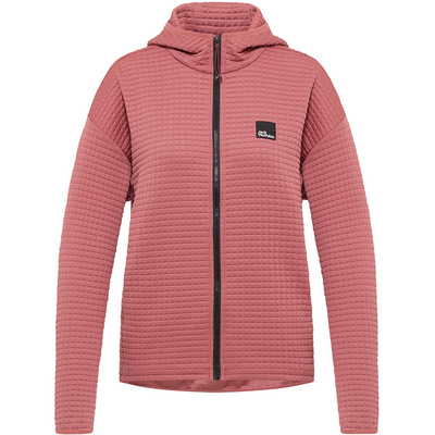 Jack Wolfskin Dames Mogari Hoodie Jas (Maat M, Rood)