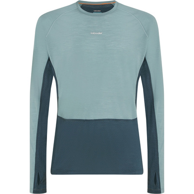 Icebreaker Heren 125 ZoneKnit Crewe Longsleeve (Maat XXL, Blauw)