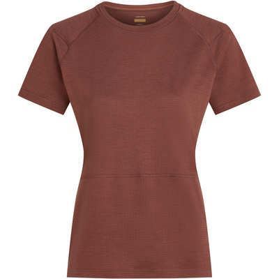 Icebreaker Dames 200 Waffle Elevation T-shirt (Maat L, Bruin)