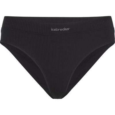 Icebreaker Dames Rib Lotus Onderbroek (Maat M, Zwart)