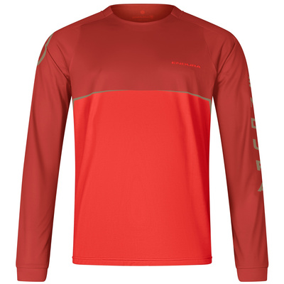 Endura Heren Core Printed Shirt (Maat XXL, Rood)