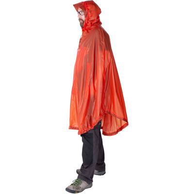 Exped Poncho Bike + Hike (taille ONE SIZE, Rouge)