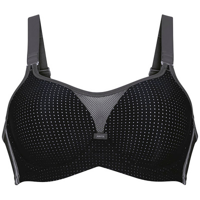 Anita Dames Bügel Sport BH (Maat 80B, Zwart)