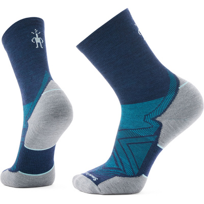 Smartwool Heren Run Targeted Cushion Mid Crew Sokken (Maat 42 , Blauw)