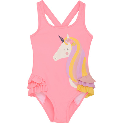 Color Kids Kinderen Application Badpak (Maat 116, licht roze)