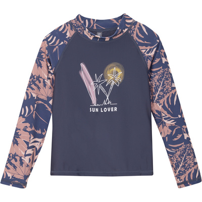 Color Kids Kinderen Chest Print UV Longsleeve (Maat 104, Blauw)