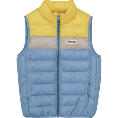 Color Kids Kinderen Colorblock Bodywarmer (Maat 134, Blauw)