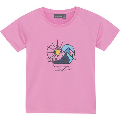 Color Kids Kinderen Print T-shirt (Maat 128, licht roze)