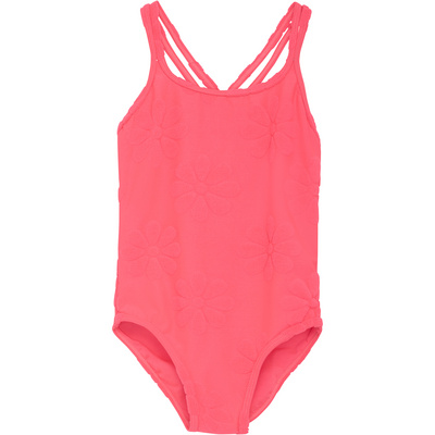 Color Kids Kinderen Stucture Badpak (Maat 104, Roze)