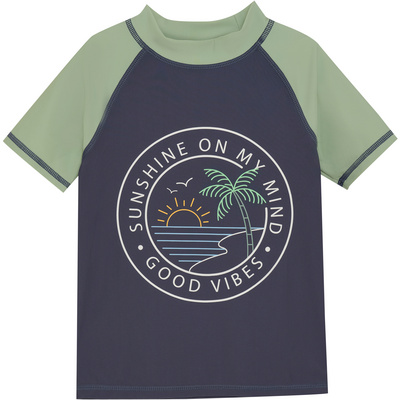 Color Kids Kinderen Print UV T-shirt (Maat 122, Blauw)