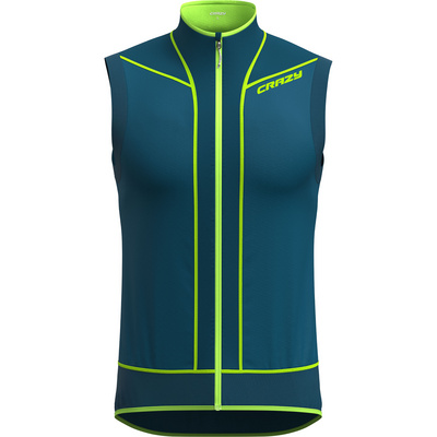 Crazy Heren Flash Bodywarmer (Maat L, Blauw)