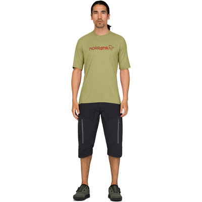 Norrona Heren Fjørå Equaliser Lightweight T-shirt (Maat XL, Groen)