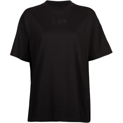 Fox Dames Wordmark T-shirt (Maat S, Zwart)