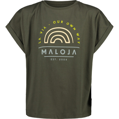 Maloja Kinderen CayolleG. T-shirt (Maat 152 , Olijf)