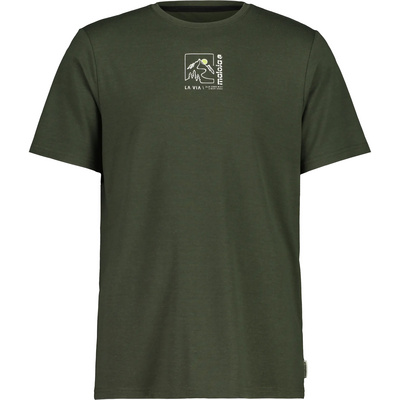 Maloja Heren SchneiberM. T-shirt (Maat S, Olijf)