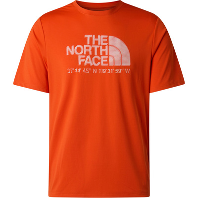 The North Face Heren 24/7 Logo Graphic T-shirt (Maat L, Oranje)