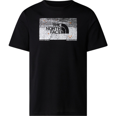 The North Face Heren Foundation Abstract Graphic T-shirt (Maat S, Zwart)