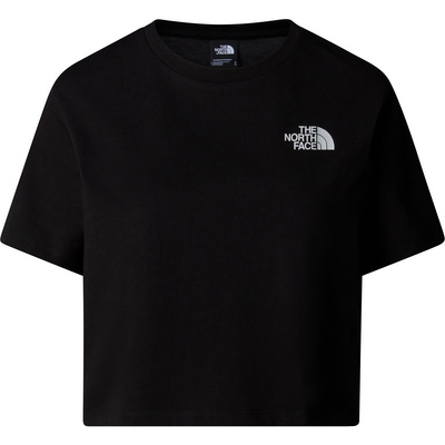 The North Face Dames Simple Dome Cropped T-shirt (Maat XS, Zwart)