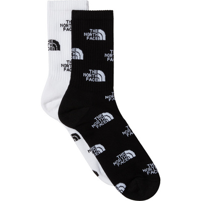 The North Face Everyday Crew Logo 2er Pack Sokken (Maat 44 , Zwart)