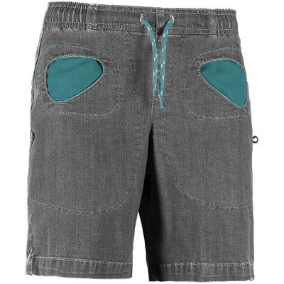 E9 Dames Onda Denim Korte broek (Maat XS, Grijs)