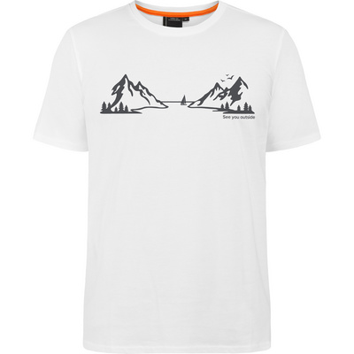 Didriksons Heren Harald L2 T-shirt (Maat M, Wit)