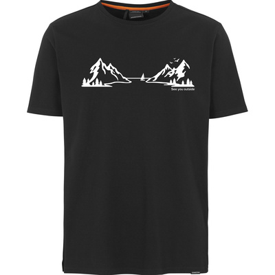 Didriksons Heren Harald L2 T-shirt (Maat M, Zwart)