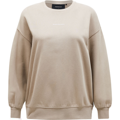 Peak Performance Dames Original Terry Trui (Maat XS, Beige)