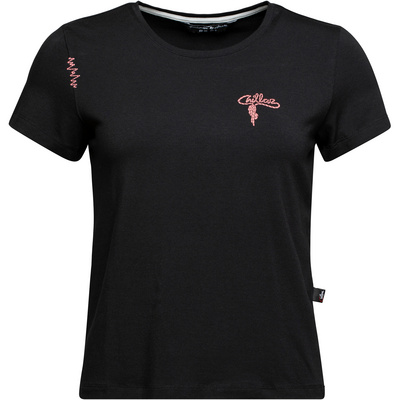 Chillaz Dames Iseo Mountain Logo T-shirt (Maat S, Zwart)