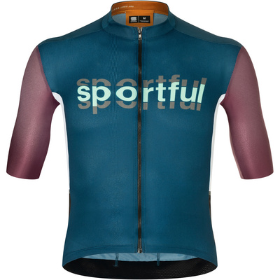 Sportful Heren Supergiara Logo Shirt (Maat L, Blauw)