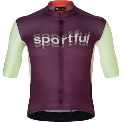 Sportful Heren Supergiara Logo Shirt (Maat S, Paars)