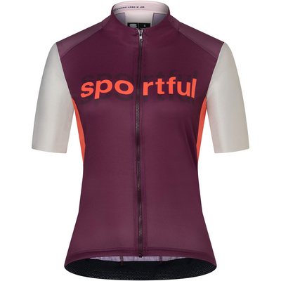 Sportful Dames Supergiara Logo Shirt (Maat M, Paars)