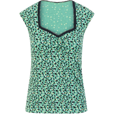 Blutsgeschwister Dames Let Romance Rule T-shirt (Maat M, Groen)