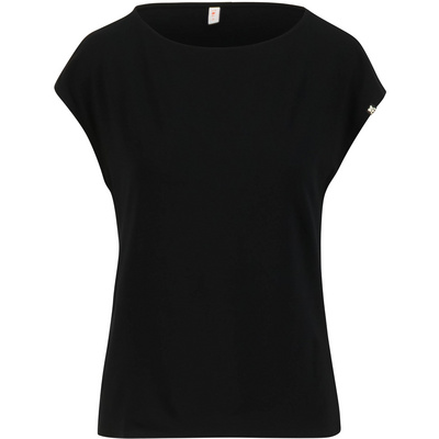 Blutsgeschwister Dames Breezy Flowgirl T-shirt (Maat XS, Zwart)