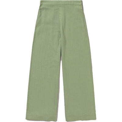 Brava Fabrics Dames Bubble Wide Leg Broek (Maat S, Groen)