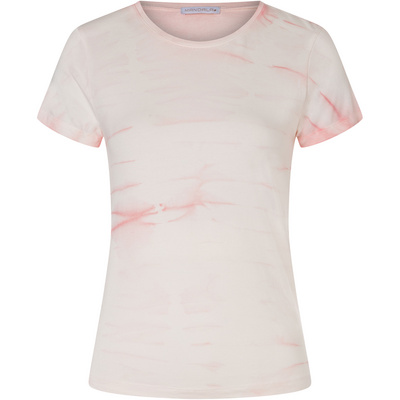 Mandala Dames Batik T-shirt (Maat S, licht roze)