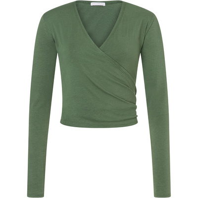 Mandala Dames Wrap Longsleeve (Maat L, Groen)